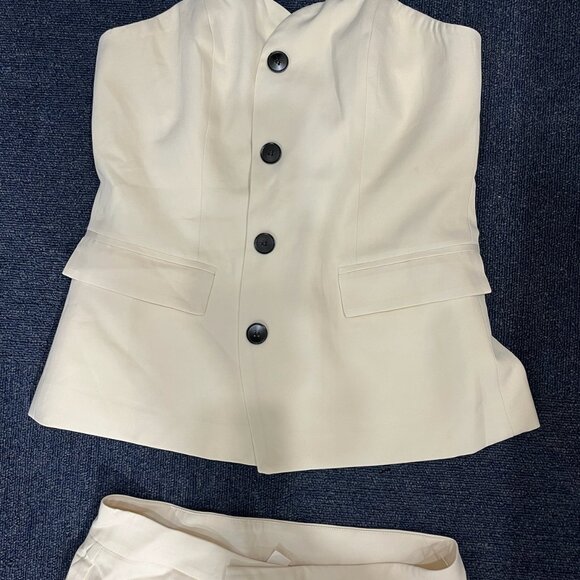 Commense Pant and Strapless Top Set Off-White - Picture 3 of 3